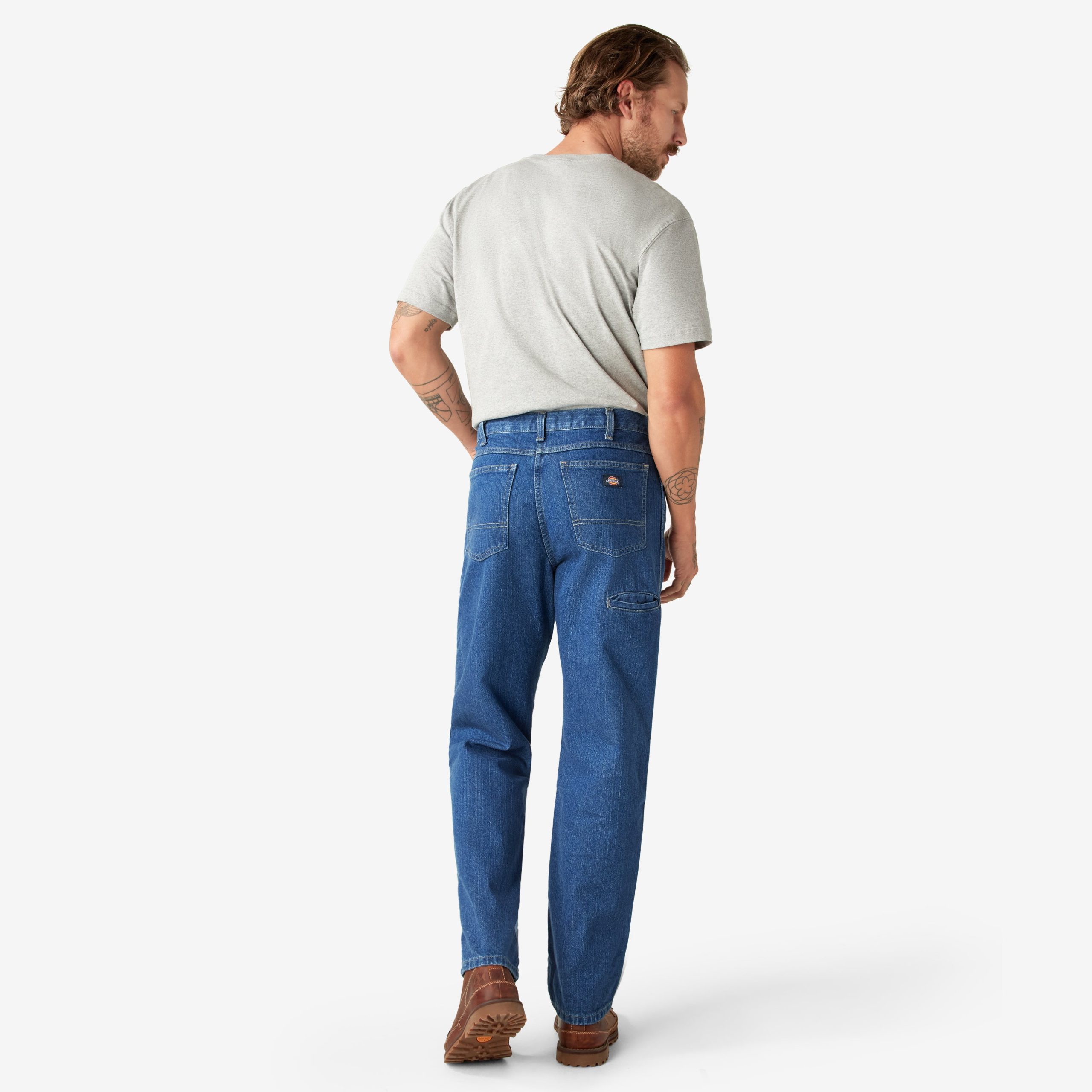Relaxed Fit Double Knee Jeans - Image 6
