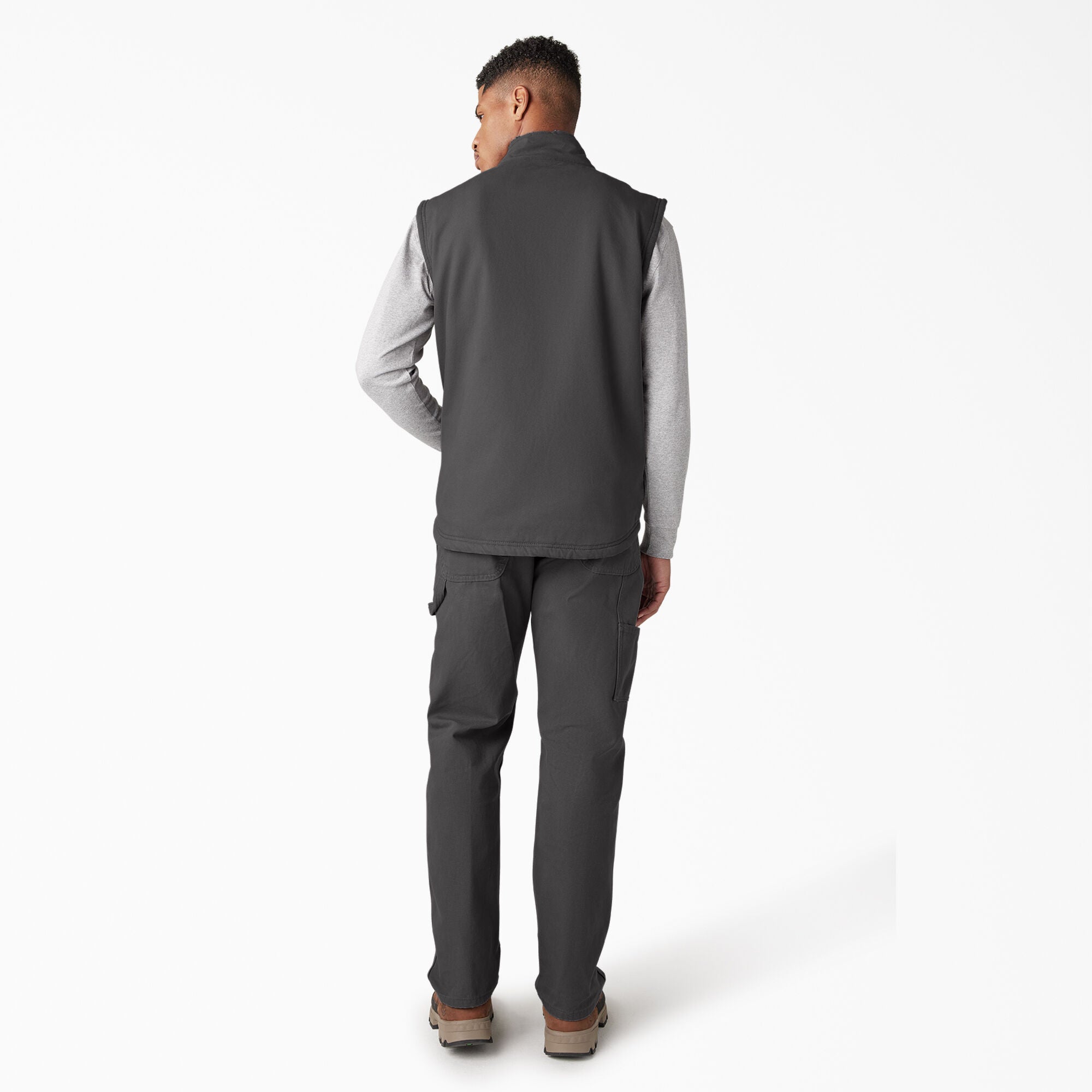 Duck Canvas High Pile Fleece Lined Vest - Image 6