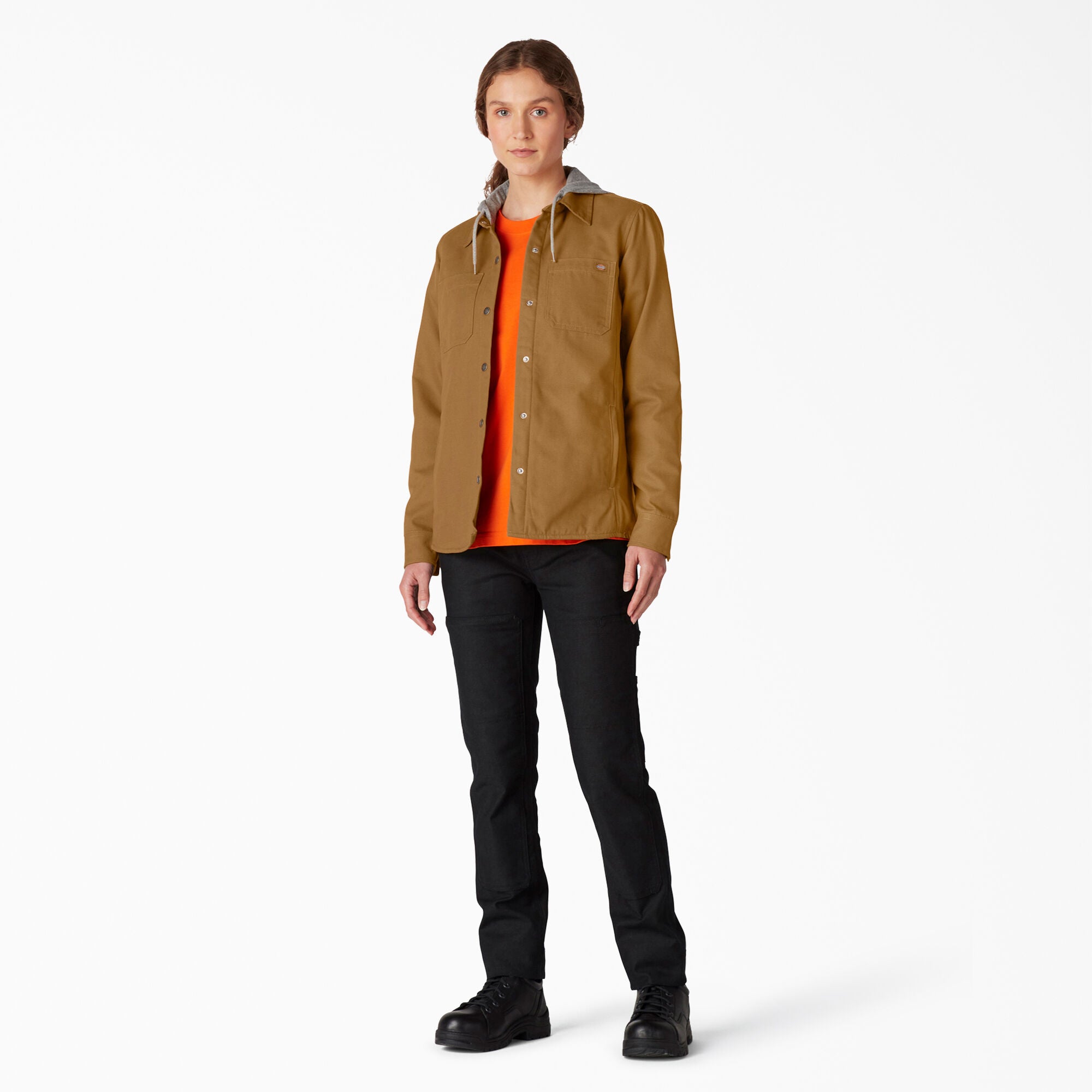 Women's Duck Hooded Shirt Jacket - Image 4