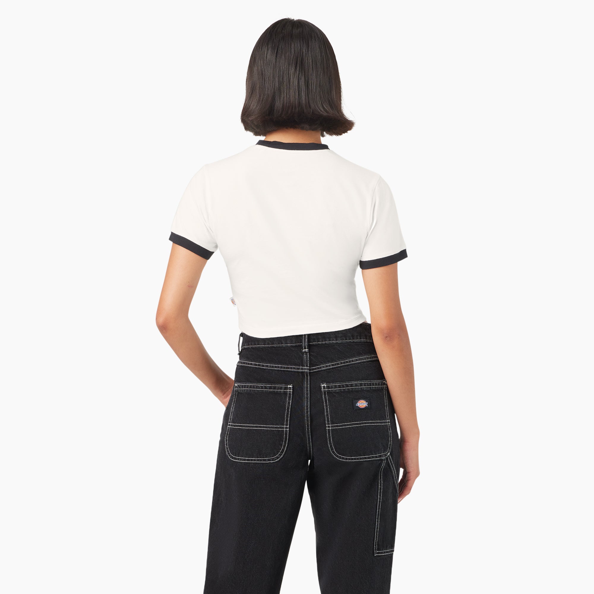Women's Lewistown Cropped Ringer T-Shirt - Image 2
