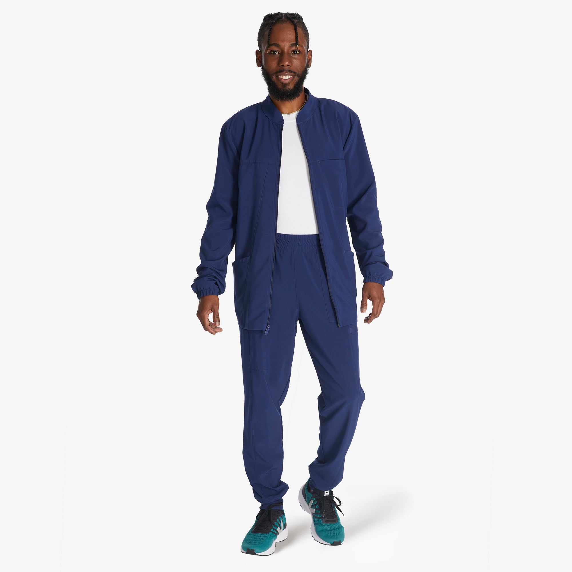 Men's EDS Essentials Zip Front Scrub Jacket - Image 5