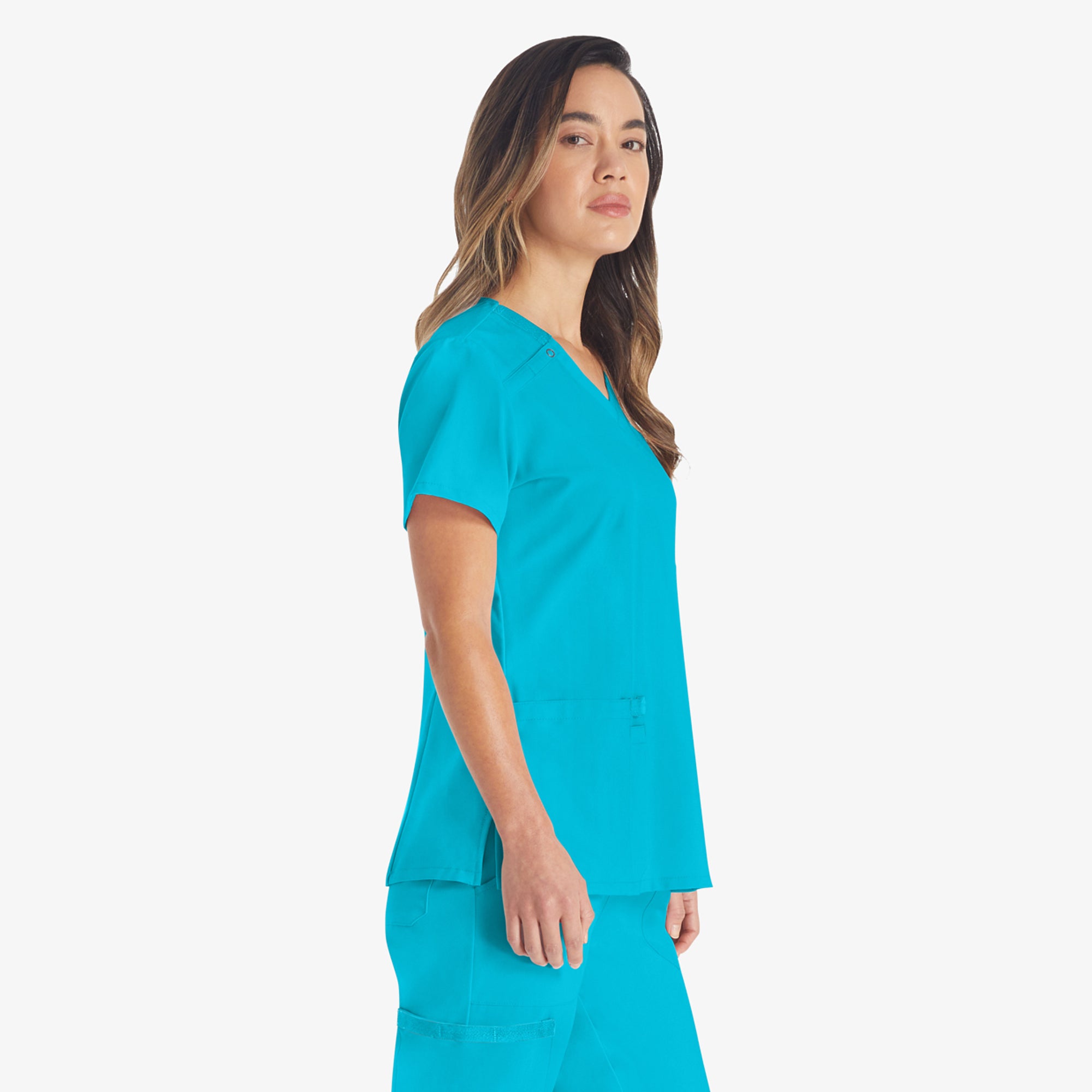Women's EDS Essentials V-Neck Scrub Top - Image 4