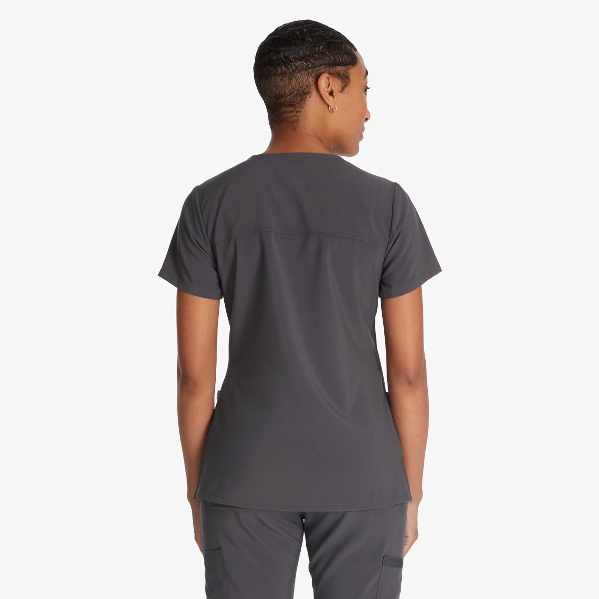 Women's EDS Essentials Mock Wrap Scrub Top - Image 2