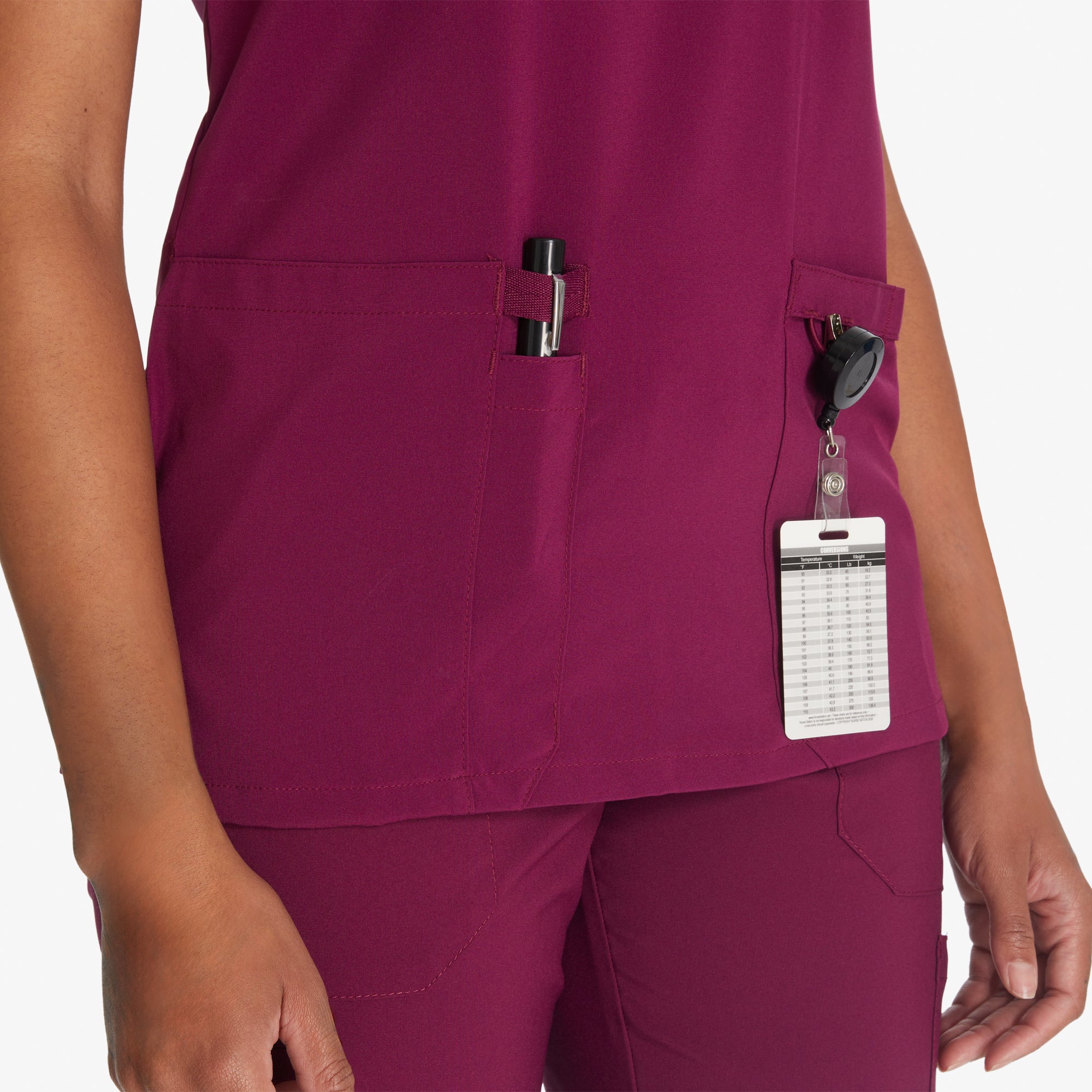 Women's EDS Essentials Mock Wrap Scrub Top - Image 5