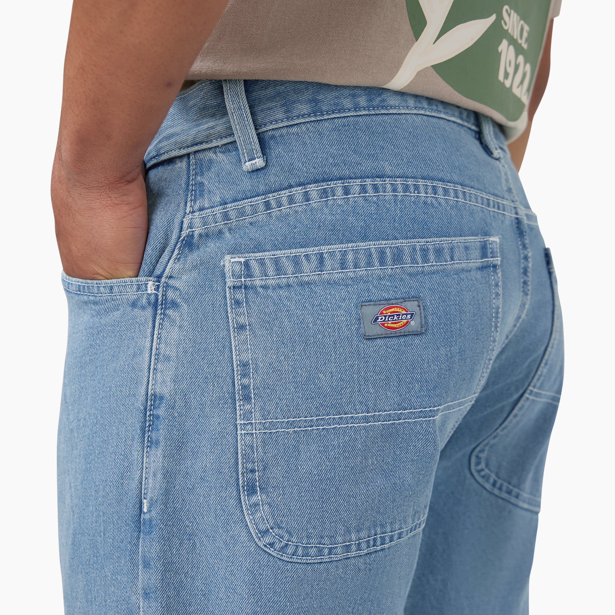 Loose Fit Double Knee Jeans - Image 8