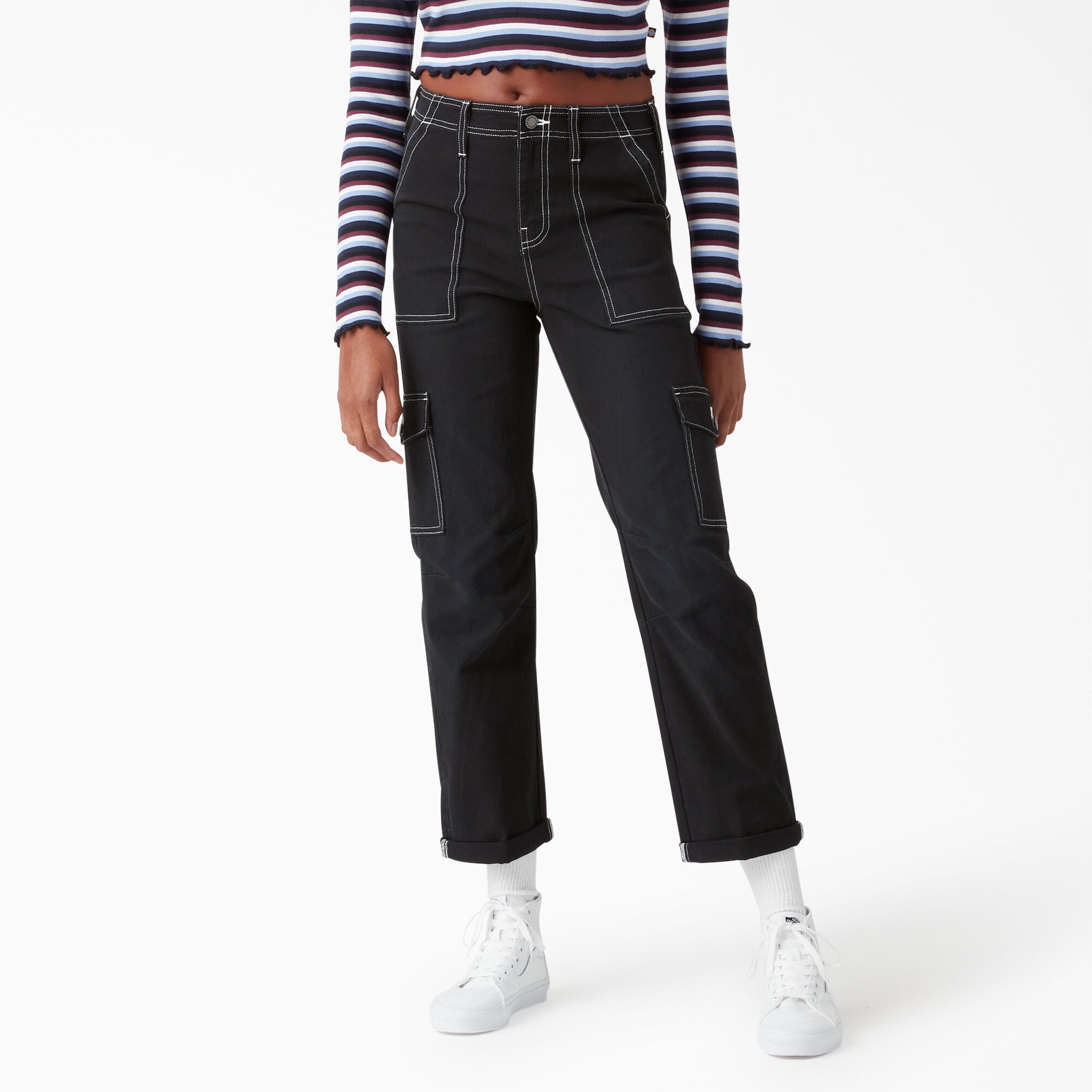 Women's Skinny Fit Cuffed Cargo Pants