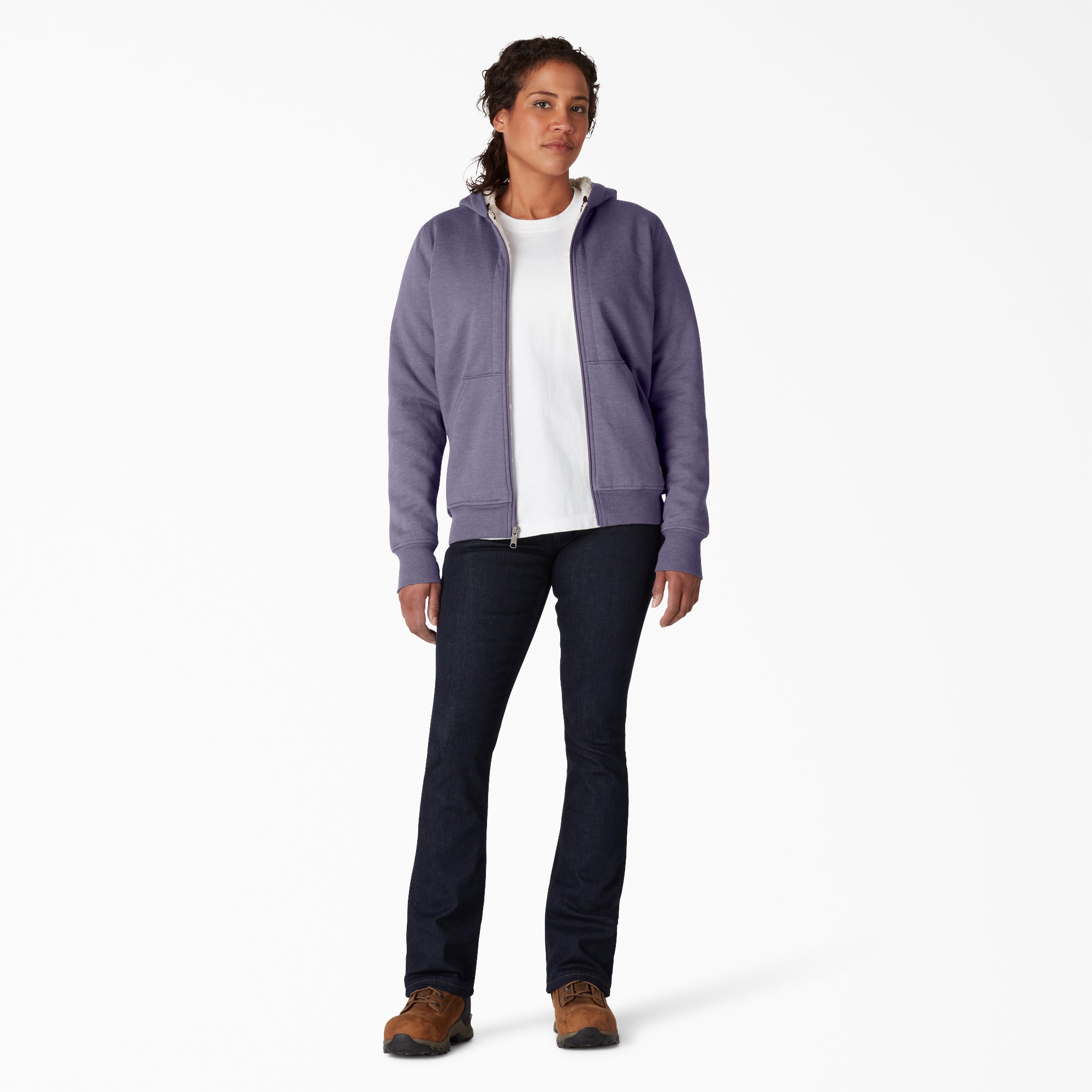Women's High Pile Fleece Lined Hoodie - Image 4