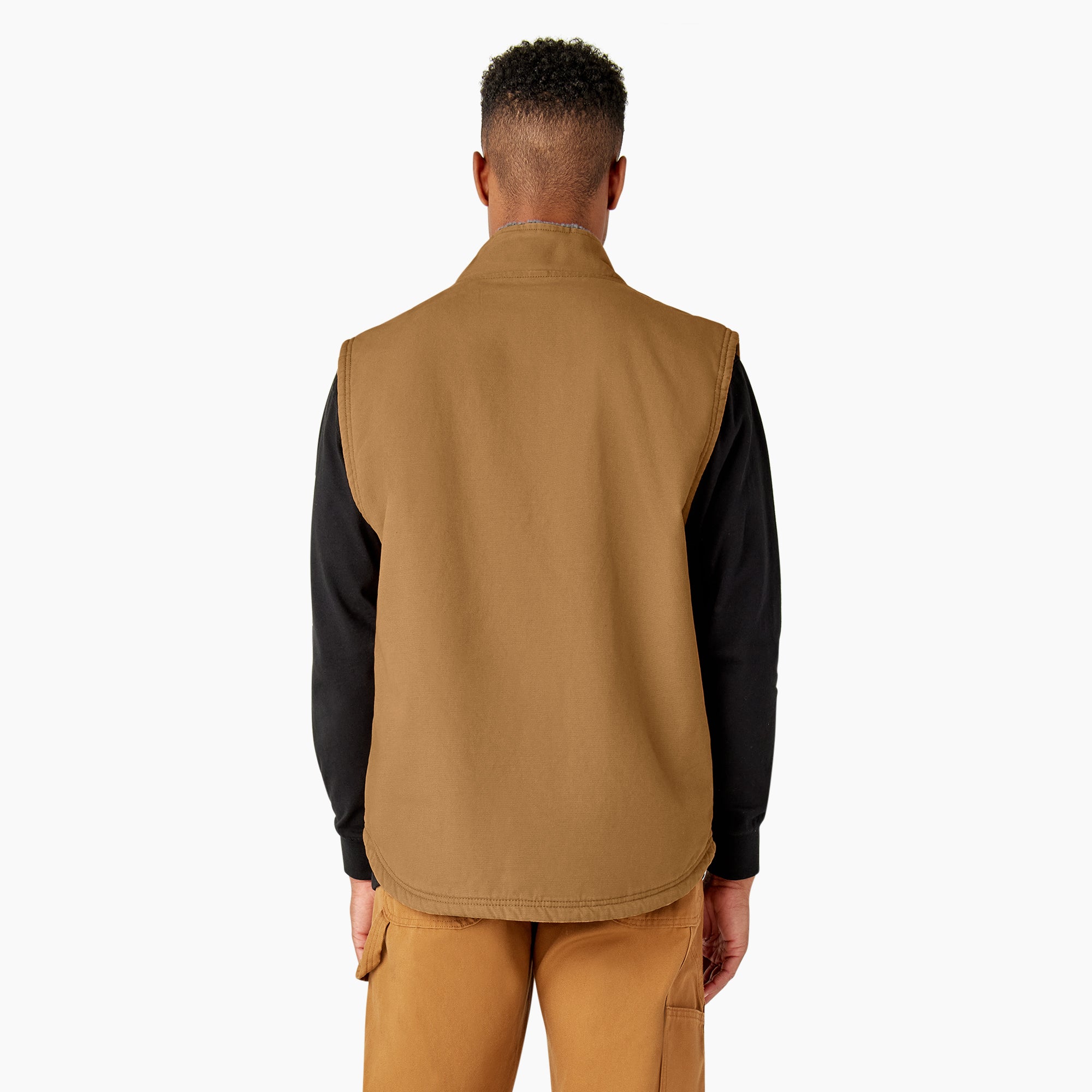 Duck Canvas High Pile Fleece Lined Vest - Image 2
