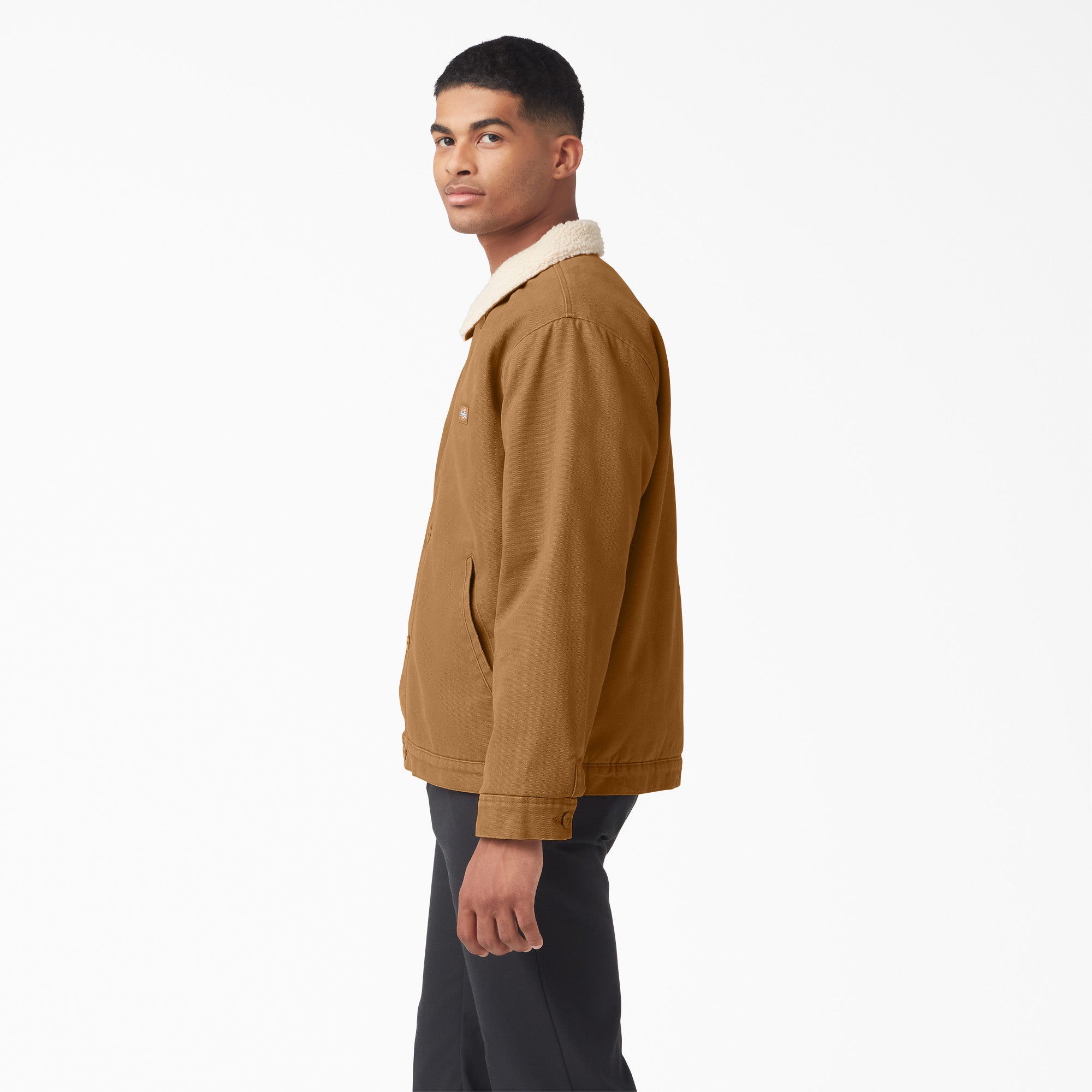 Duck Canvas High Pile Fleece Jacket - Image 3